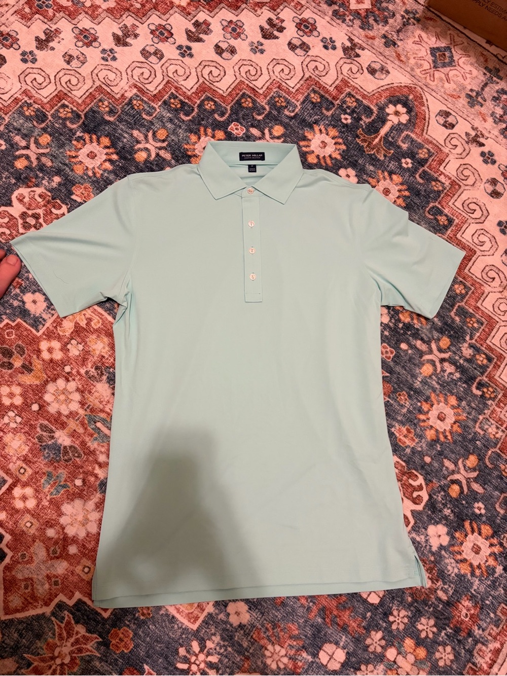 Peter Millar Light Mint Green Short Sleeve Polo